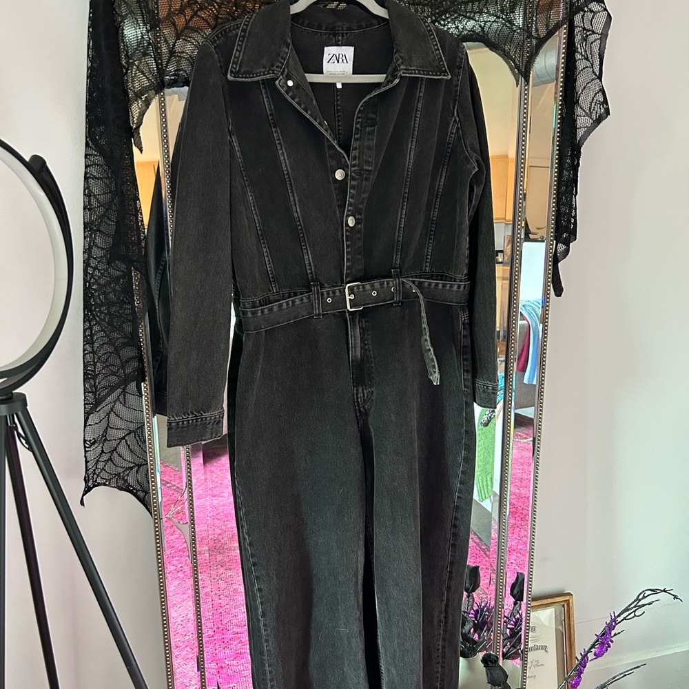 Zara denim jumpsuit
